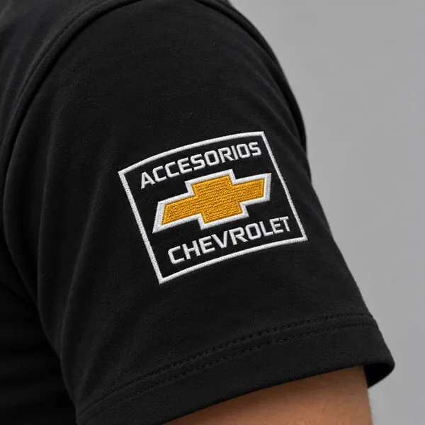 Manga negra con parche bordado Accesorios Chevrolet